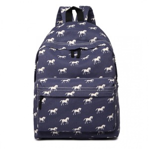 Miss LULU | Batoh LULU Horse Mania - navy