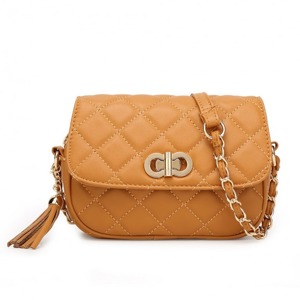 Miss LULU | Kabelka Dendy crossbody - hnědá