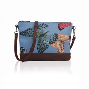 Miss LULU | Kabelka Small Crossbody Butterfly Dream - světle modré