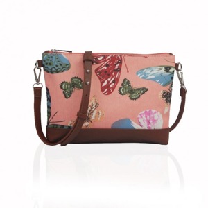 Miss LULU | Kabelka Small Crossbody Butterfly Dream - růžová
