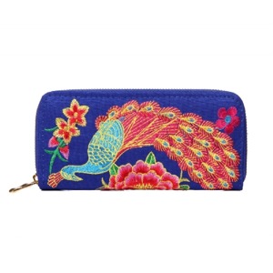 Miss LULU | Peněženka Peacock Fashion - modrá