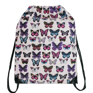 Miss LULU | Vak Stylish Cool Butterfly - světle růžový