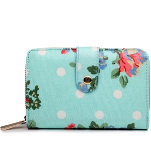 Miss LULU | Peněženka Floral Vintage - modrá