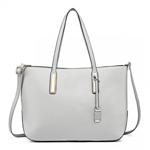 Florence Mode | Kabelka Velena Maxi Shopper - šedá