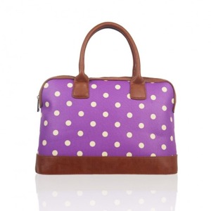 Miss LULU | Kabelka Becci Dot Mania - fialová
