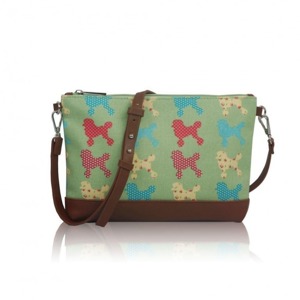 Miss LULU | Kabelka Small Crossbody Poodle - zelená