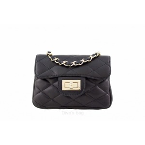 Borse Leather Italy | Kabelka Florence Perlita mini - černá