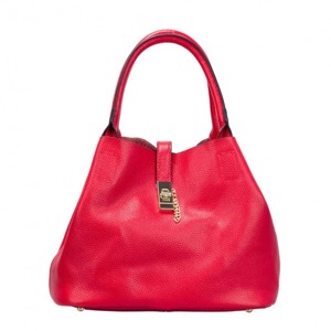 Borse Leather Italy | Kabelka London de Luxe kožená - červená