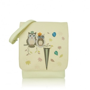 Mixone | Kabelka Owl Love crossbody - světlé