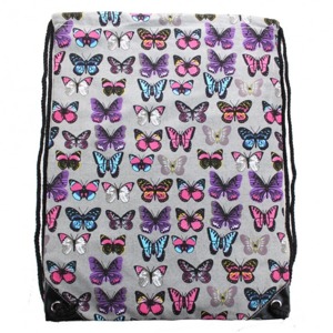 Miss LULU | Vak Stylish Cool Butterfly - šedý