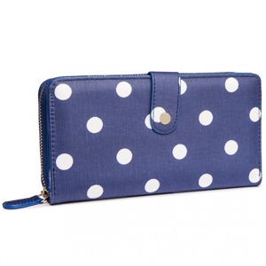 Miss LULU | Peněženka LULU Dot Mania long - modrá