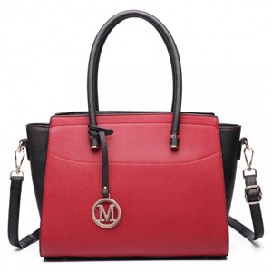 Miss LULU | Kabelka Mikky Tote - červená/černá