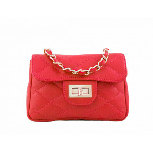 Borse Leather Italy | Kabelka Florence Perlita mini - červená