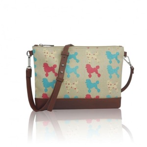 Miss LULU | Kabelka Small Crossbody Poodle - béžová