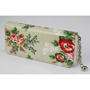 Miss LULU | Peněženka Retro Floral - šedá
