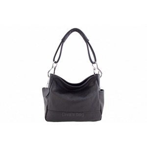 Borse Leather Italy | Kabelka Maryne kožená - černá
