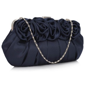 LeeSun London | Psaníčko Fashion Satin Rose - modré