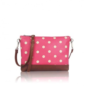 Miss LULU | Kabelka Small Crossbody Dot Mania - růžová