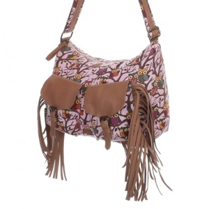 Miss LULU | Kabelka K-Fashion British Owl - růžová