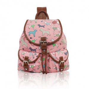 Miss LULU | Batoh Retro Dog Mania II - apricot