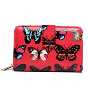 Miss LULU | Peněženka LULU Butterfly - růžová