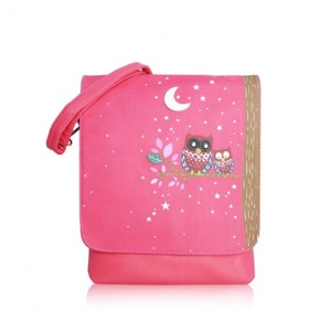 Mixone | Kabelka Owl Moon crossbody - růžová