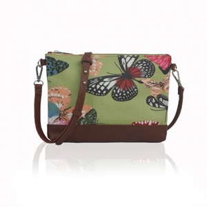 Miss LULU | Kabelka Small Crossbody Butterfly Dream - zelená