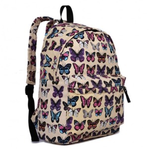 Miss LULU | Batoh Lulu Butterfly - žlutý