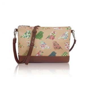 Miss LULU | Kabelka Small Crossbody Birds Mania - růžová