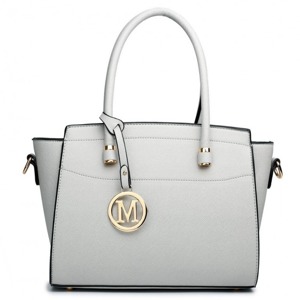 Kabelka Mikky Tote mini - šedá Miss LULU | Kabelka Mikky Tote mini - šedá