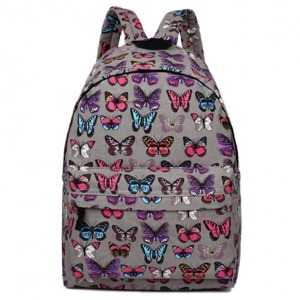 Miss LULU | Batoh Lulu Butterfly - šedý