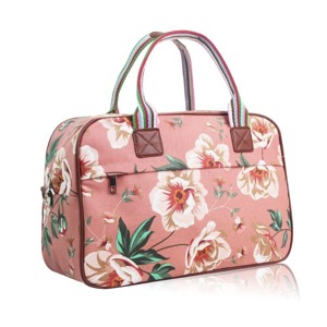 Miss LULU | Kabelka Sanny Flower Roses XL - růžová